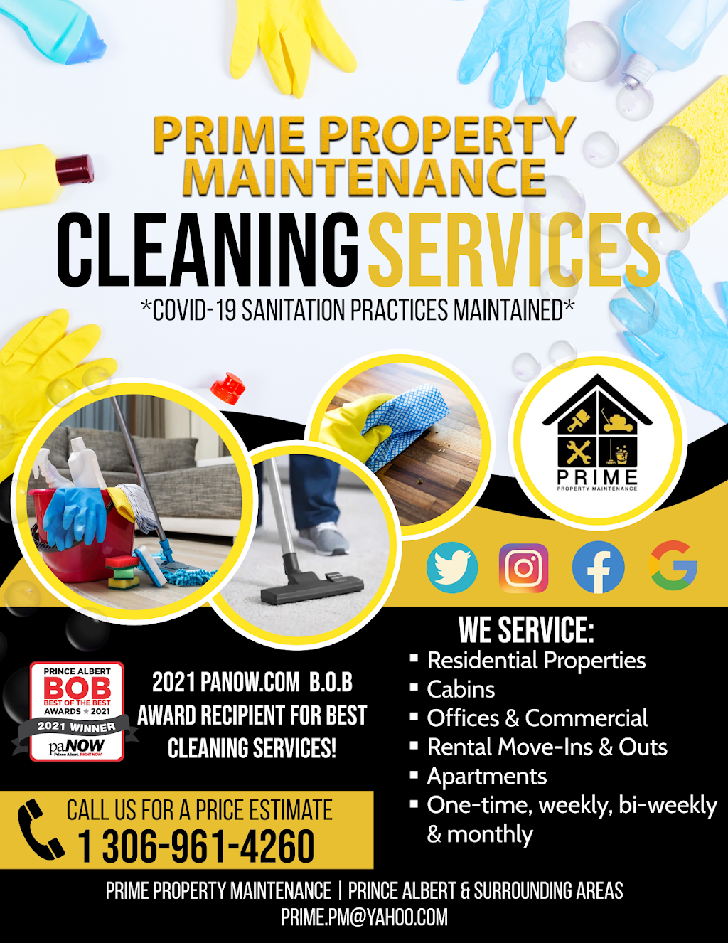 Prime Property Maintenance | 2338 McDonald Ave, Prince Albert, SK S6V 2V6, Canada | Phone: (306) 961-4260