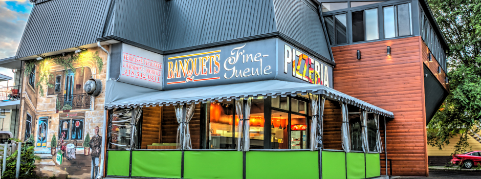Pizzéria Fine-Gueule | 1952 Rue Ste Famille, Jonquière, QC G7X 4X6, Canada | Phone: (418) 542-0311