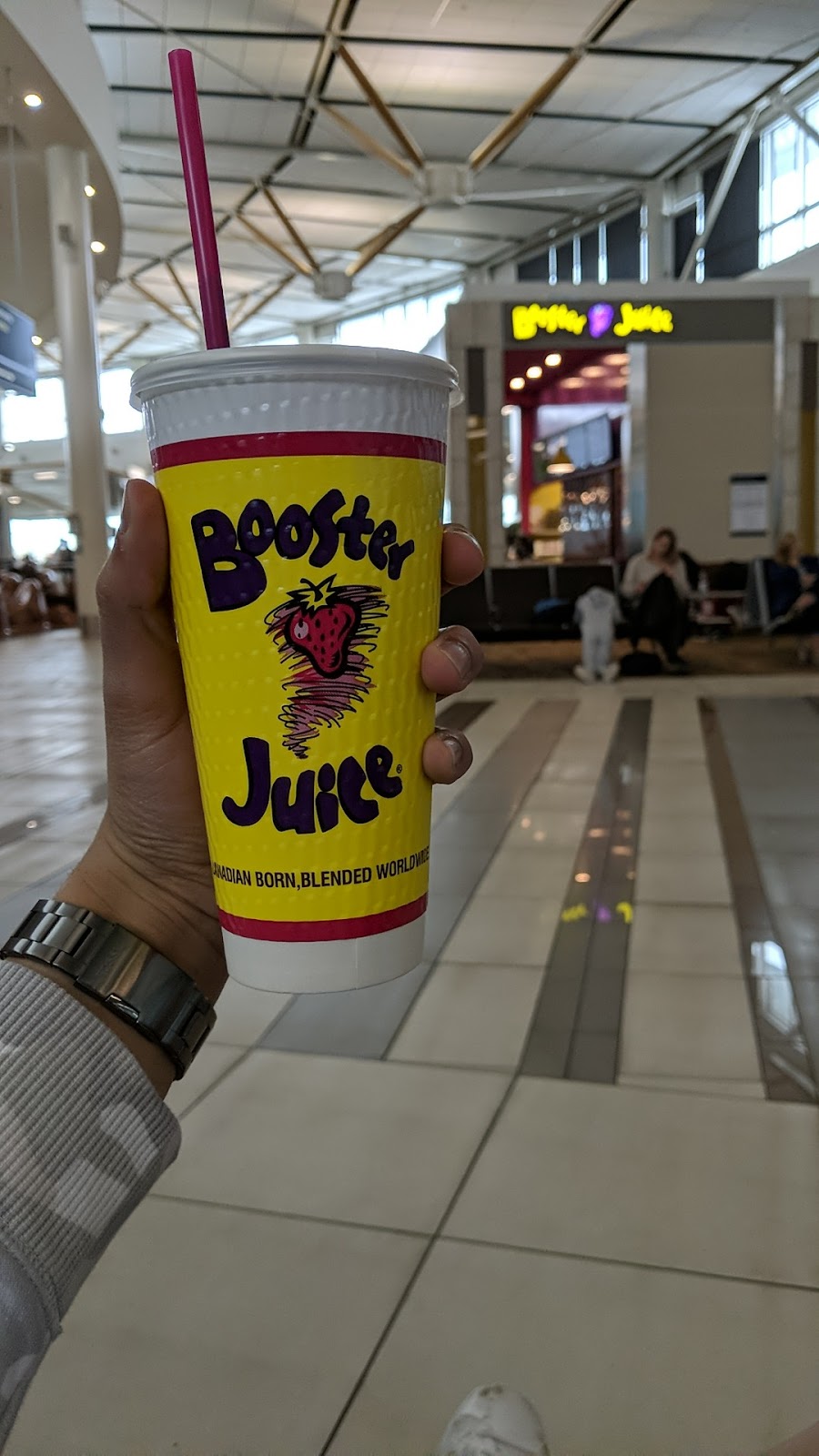 Booster Juice - US Holdroom | 1000 Airport Rd, Edmonton International Airport, AB T9E 0V3, Canada | Phone: (780) 231-8172