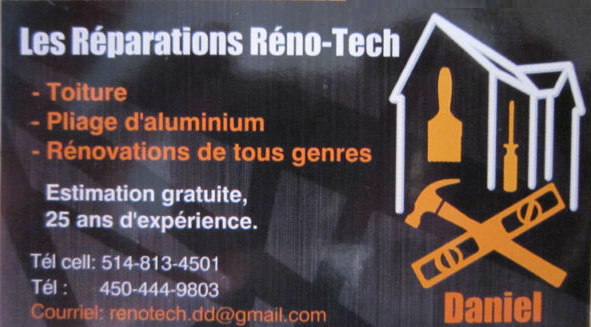 Les Réparations Réno-Tech | 47 Rue Lucien, Saint-Philippe, QC J0L 2K0, Canada | Phone: (450) 444-9803