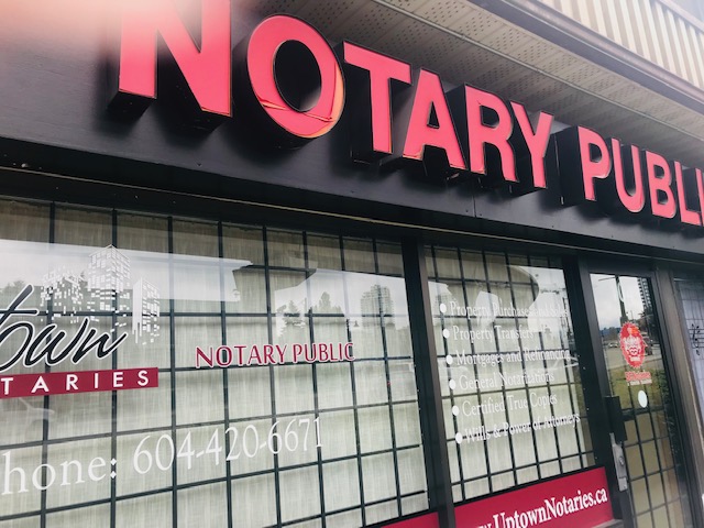 Uptown Notaries | 2849 North Rd #104, Burnaby, BC V3J 1R6, Canada | Phone: (604) 420-6671