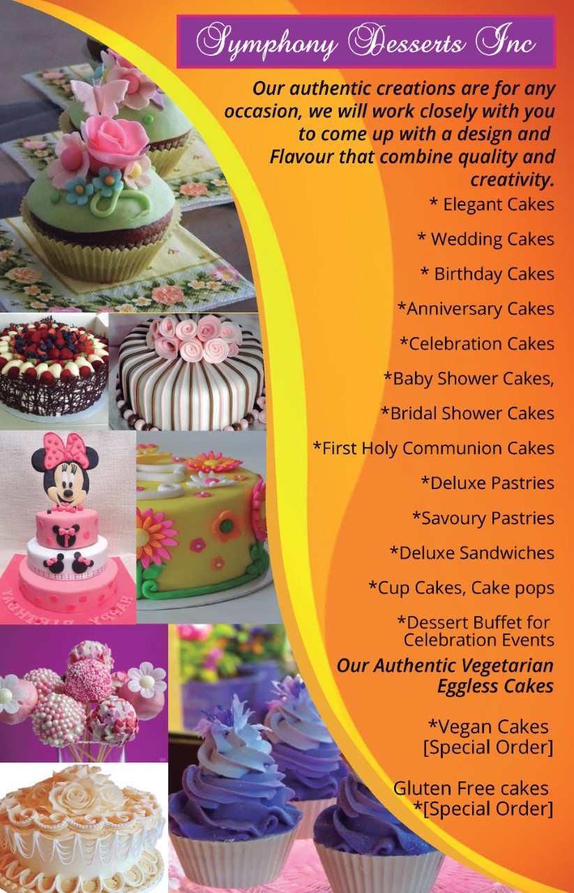 Symphony Desserts | 2 Chinzan Way, Brampton, ON L6X 0X3, Canada | Phone: (647) 242-8398