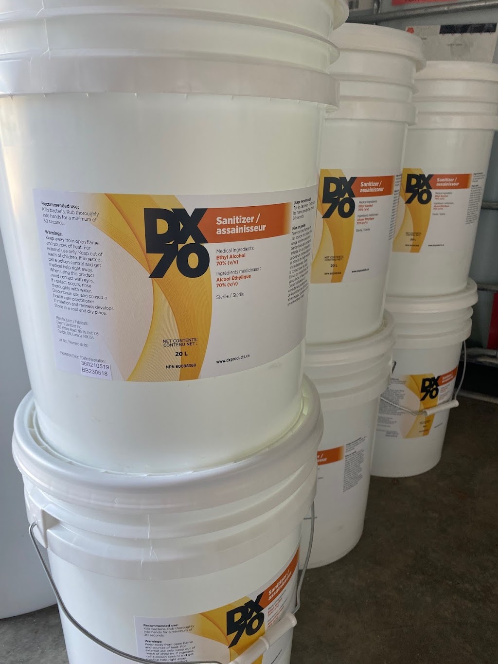 DX Sanitizer and Disinfectant Products | 355 Elmira Rd N Unit 106, Guelph, ON N1K 1S5, Canada | Phone: (519) 362-3358