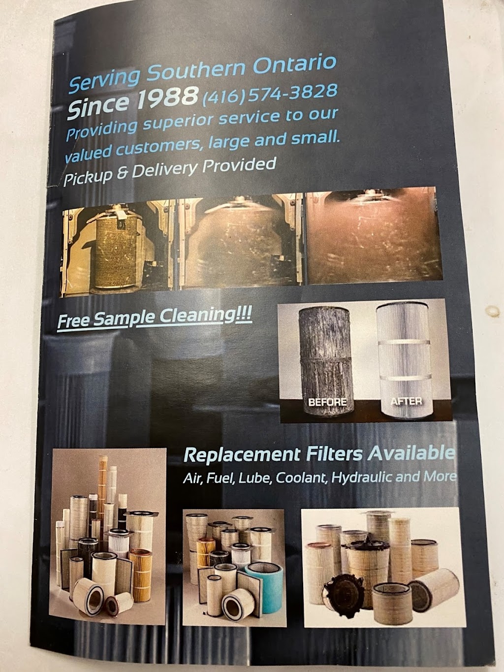 Riteway Filter Cleaning Service | 9646 Sideroad 10 Rr 2, Erin, ON N0B 1T0, Canada | Phone: (416) 574-3828