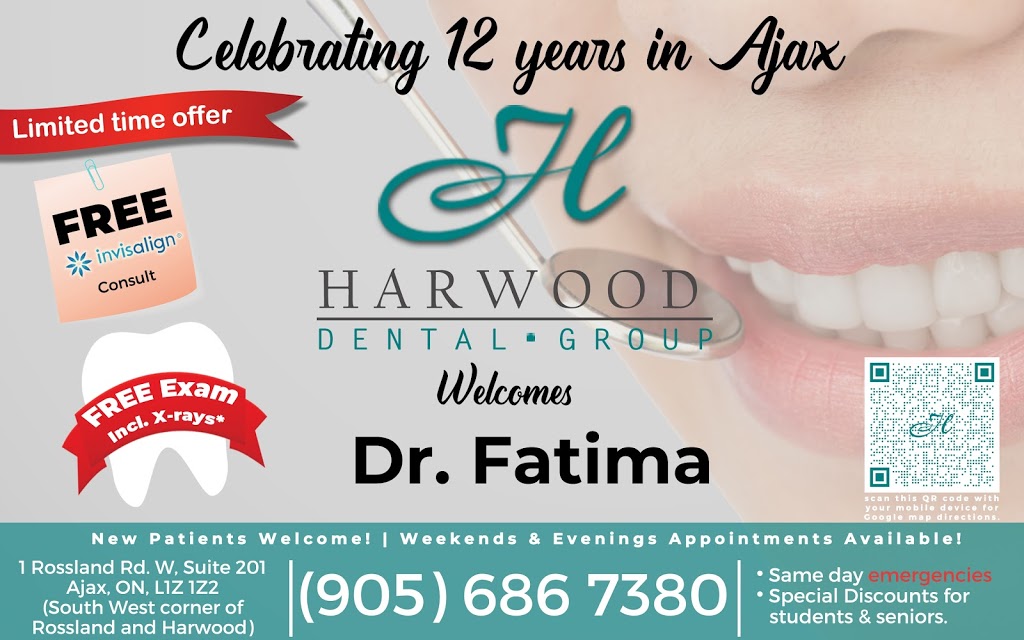 Harwood Dental Group 1 Rossland Rd W, Ajax, ON L1Z 1Z2, Canada