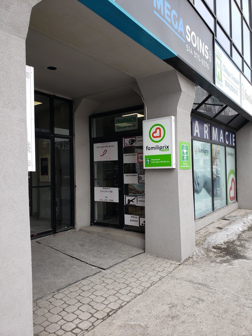Pharmacie Cam Uyen Mai Ba inc. | 405 Boulevard Rosemont, Montréal, QC H2S 1Z2, Canada