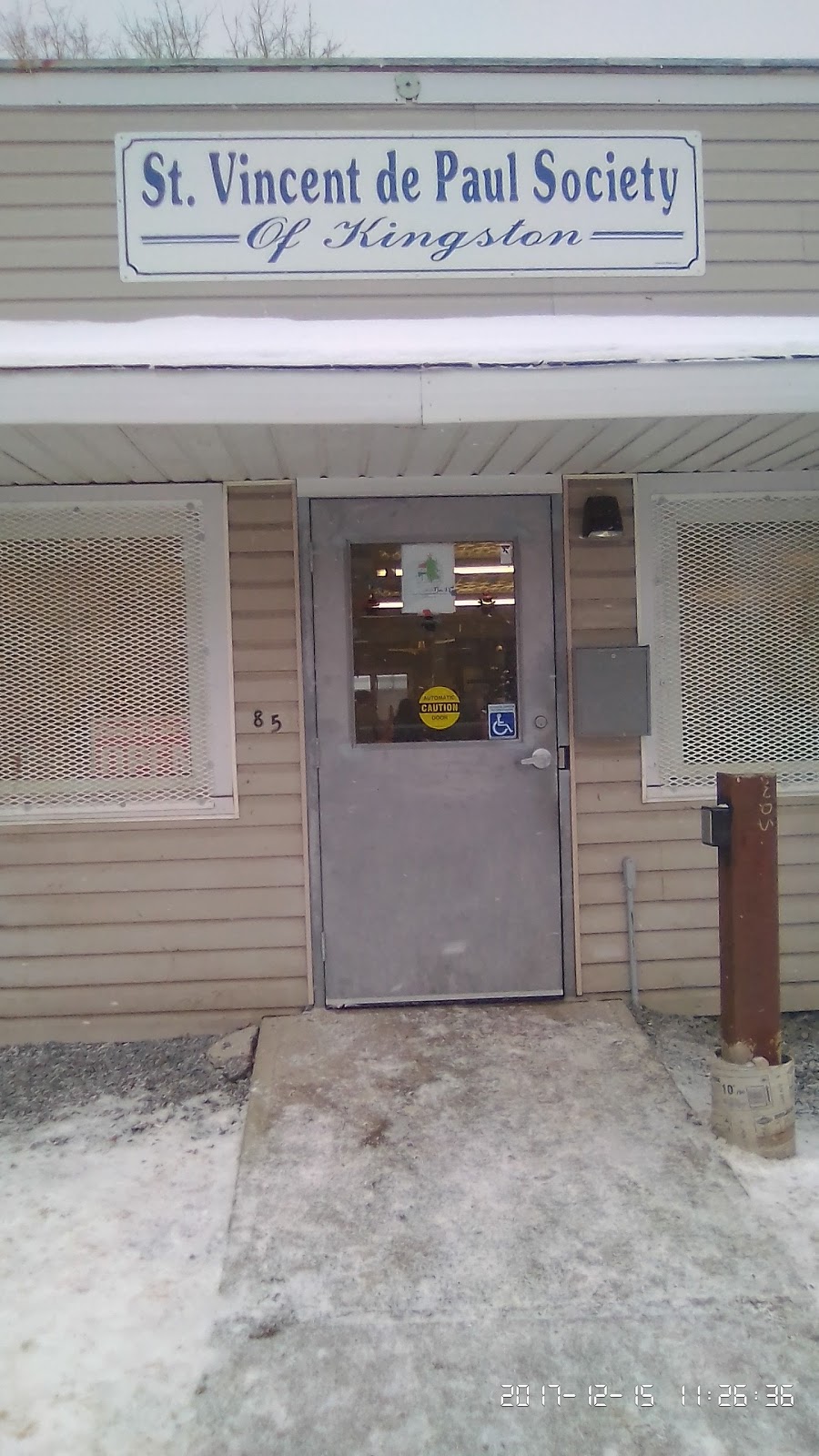 St Vincent De Paul Society | 85 Stephen St, Kingston, ON K7K 2C5, Canada | Phone: (613) 766-8432