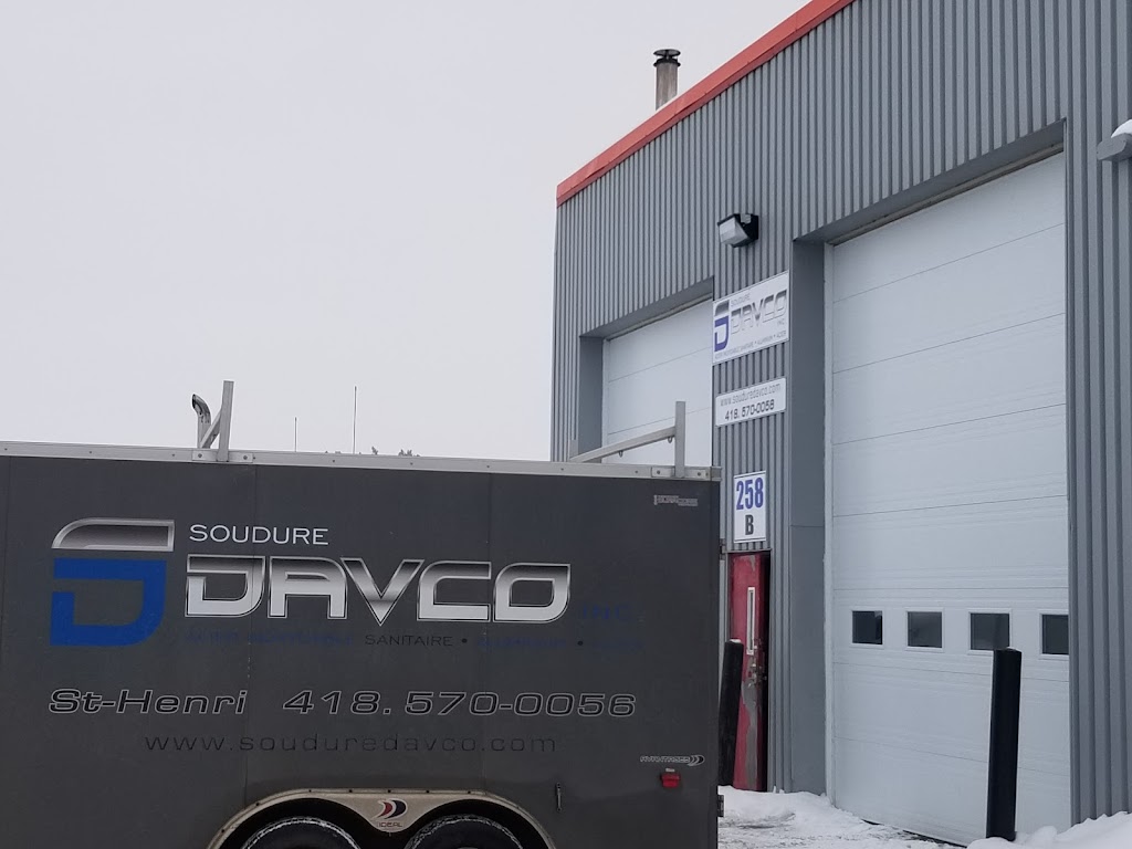 Soudure Davco Inc. | 258 Local B, Rue Commerciale, Saint-Henri, QC G0R 3E0, Canada | Phone: (418) 570-0056