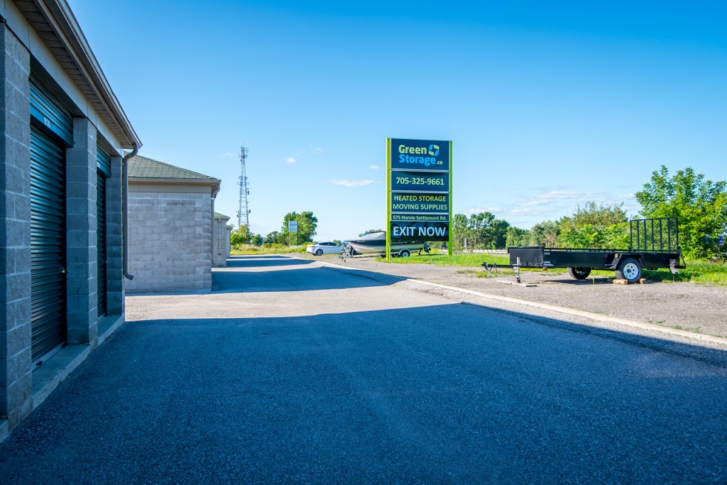 Green Storage Orillia | 575 Harvie Settlement Rd, Orillia, ON L3V 6H2, Canada | Phone: (705) 325-9661