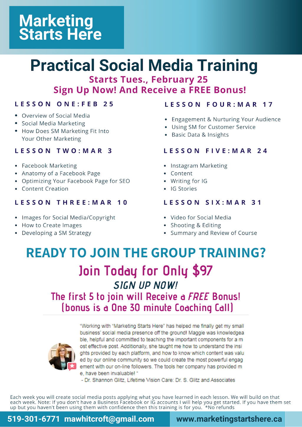 Marketing Starts Here | 117 Queen St E, St. Marys, ON N4X 1B7, Canada | Phone: (519) 301-6771