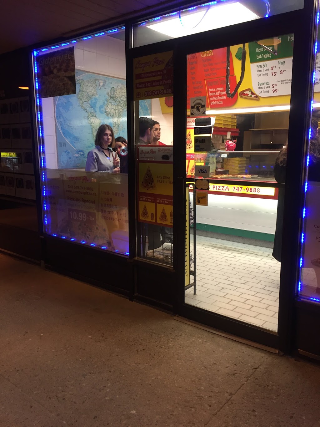 Campus Pizza | 160 University Ave W #2, Waterloo, ON N2L 3E9, Canada | Phone: (519) 747-9888