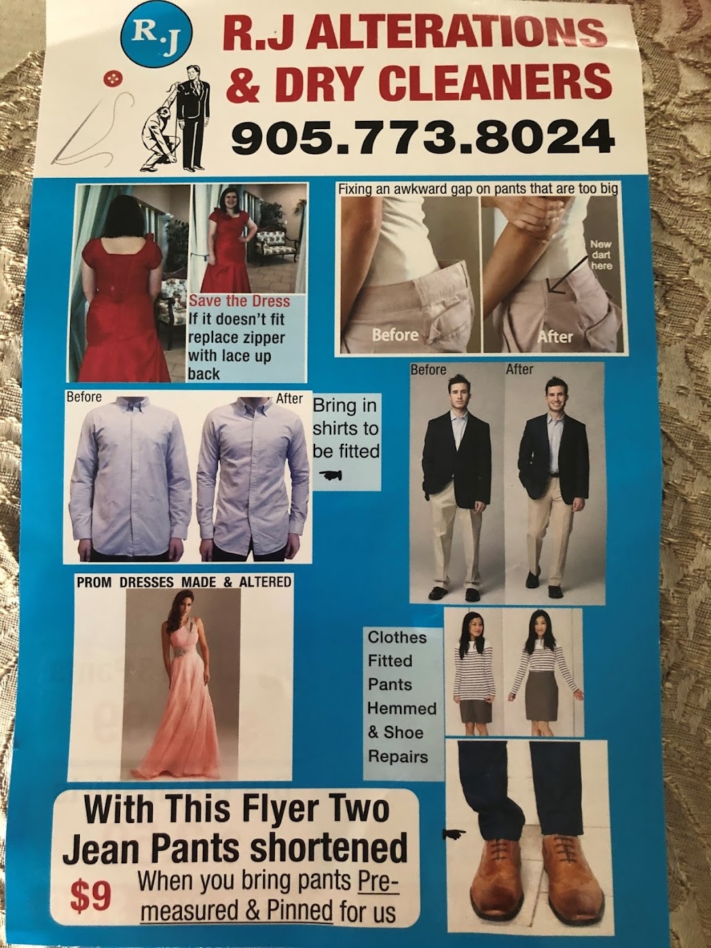 R.j Alterations & Dry Cleaning | 13071 Yonge St, Richmond Hill, ON L4E 1A5, Canada | Phone: (905) 773-8024