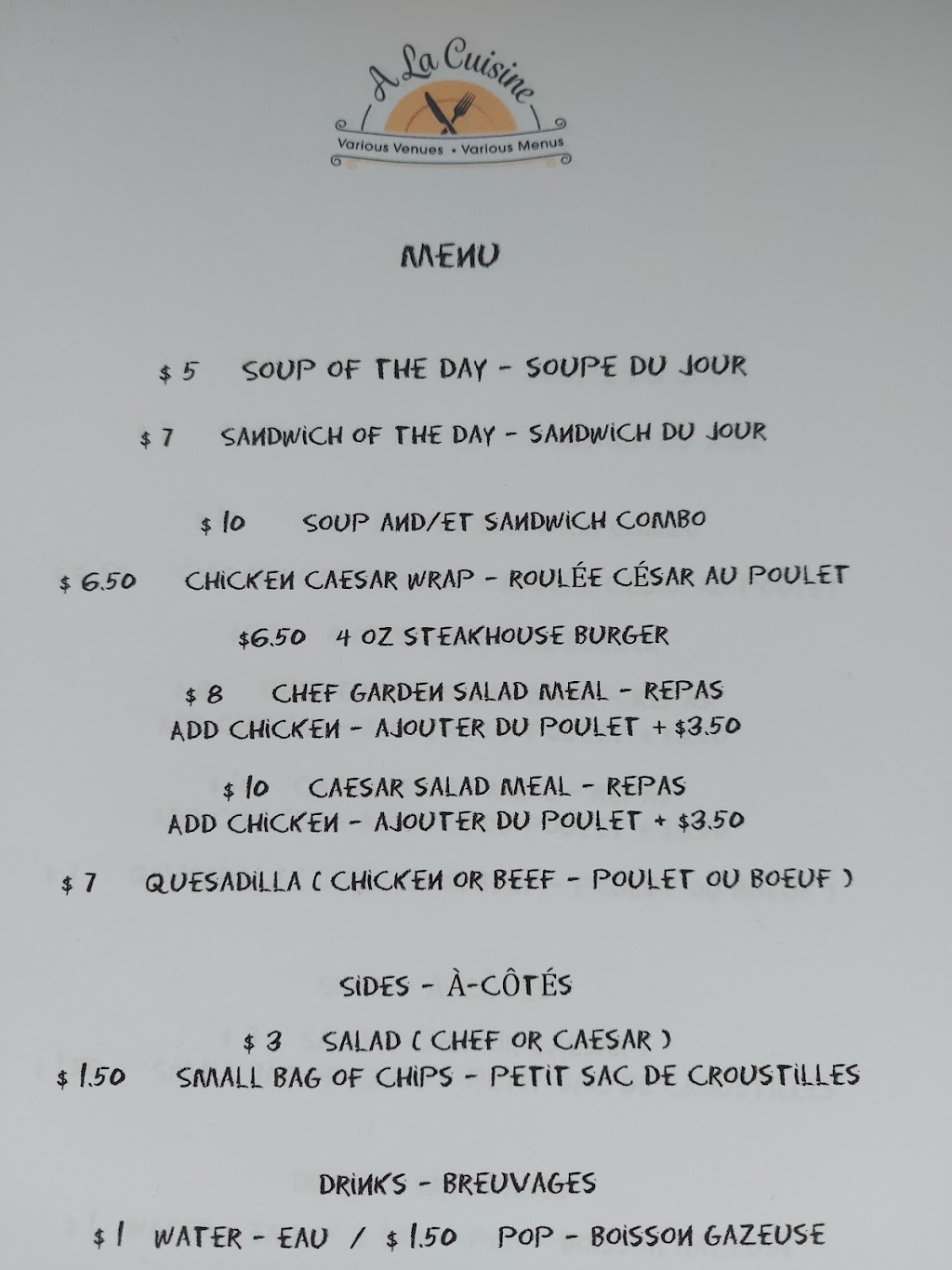 A La Cuisine | 8938 PE-11, Wellington, PE C0B 2E0, Canada | Phone: (902) 303-0488