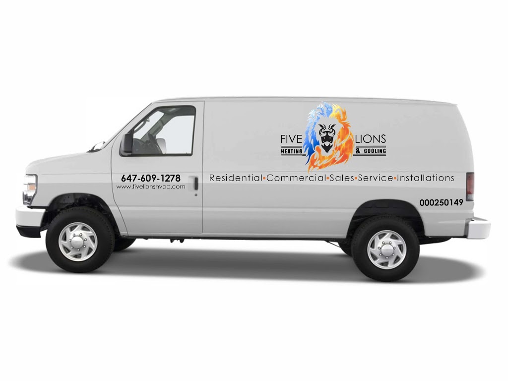 Five Lions Heating & Cooling Inc. | 85 Cleanside Rd, Scarborough, ON M1L 4A8, Canada | Phone: (416) 797-0898