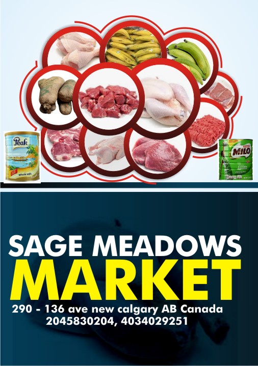 Sage Meadows Market [African Store] | store | 2971 136 Ave NW Unit # 290, Calgary, AB T3P 1N7, Canada | 5872919852 OR +1 587-291-9852