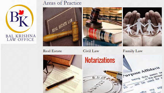 Law Office of Bal Krishna | 2970 Drew Rd #107, Mississauga, ON L4T 0A6, Canada | Phone: (905) 672-0129
