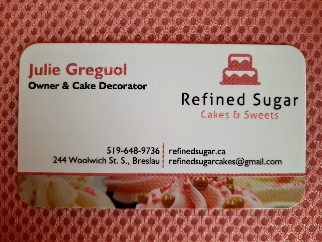 Refined Sugar Custom Cakes & Sweet | 244 Woolwich St S, Breslau, ON N0B 1M0, Canada | Phone: (519) 579-0081