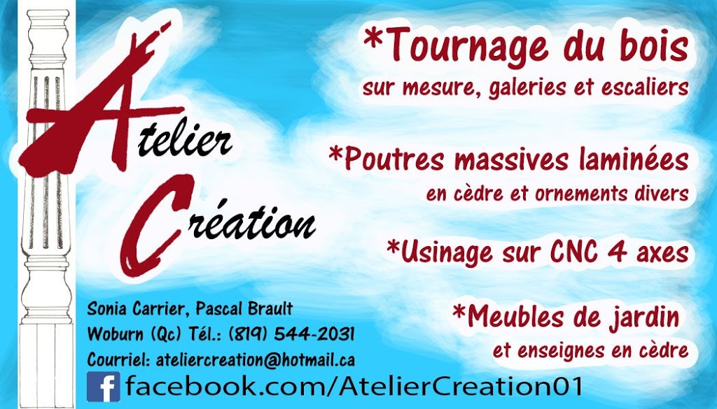 Atelier Creation | 195 Rang Clinton, Woburn, QC G0Y 1R0, Canada | Phone: (819) 544-2031
