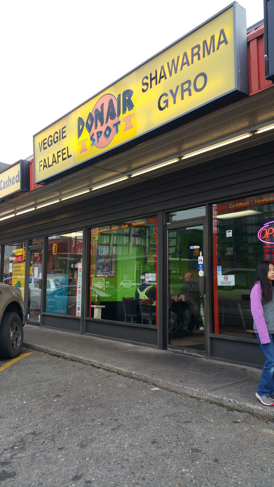 Donair Spot | 8616 Granville St, Vancouver, BC V6P 6T2, Canada | Phone: (604) 261-5543
