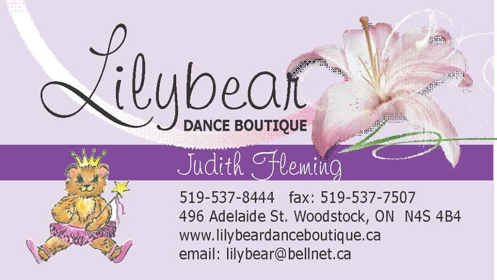 Lilybear Dance Boutique | 496 Adelaide St, Woodstock, ON N4S 4B4, Canada | Phone: (519) 537-8444