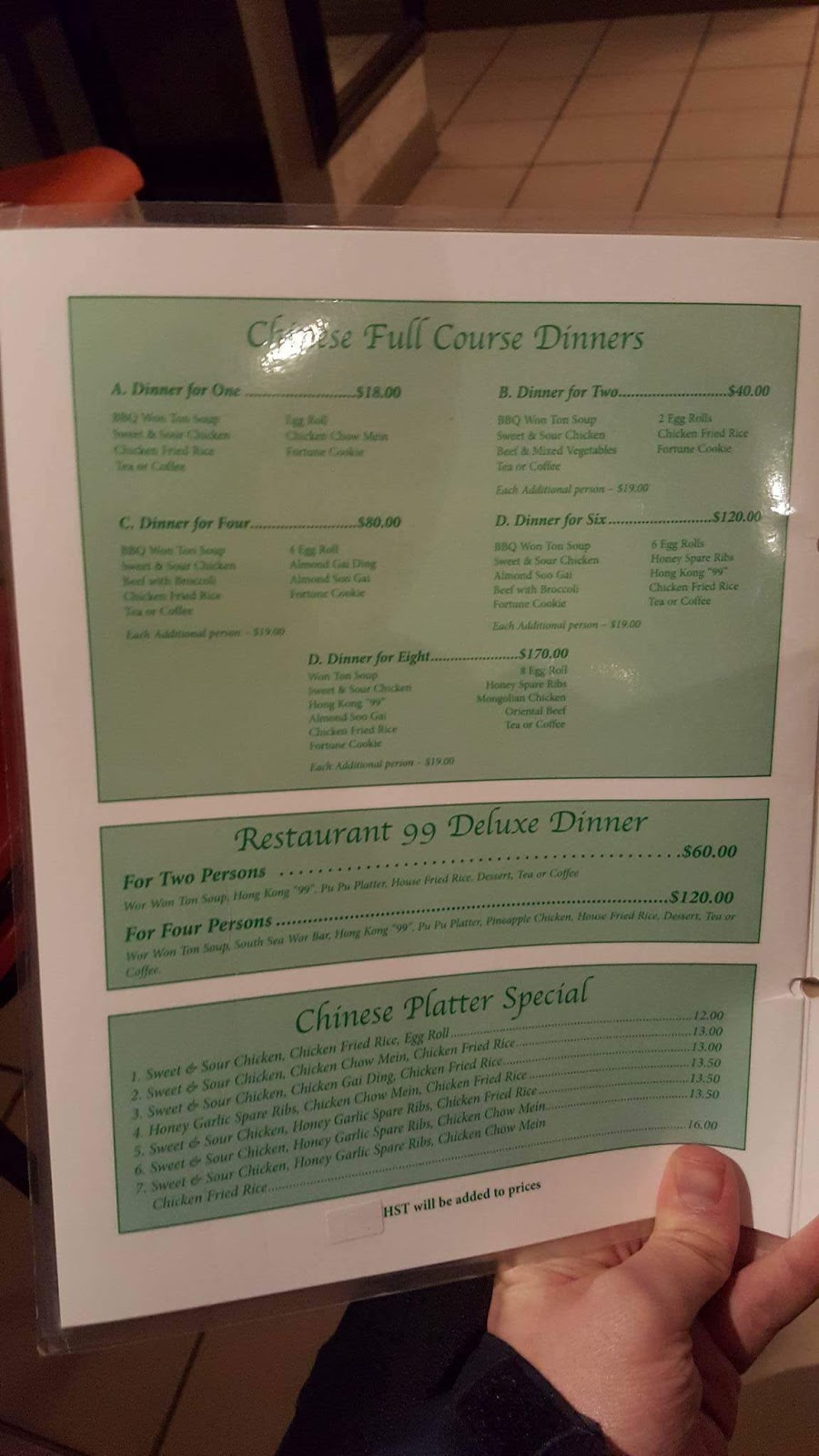 Restaurant 99 | Conception Bay Hwy, Spaniards Bay, NL A0A 3X0, Canada | Phone: (709) 786-3080