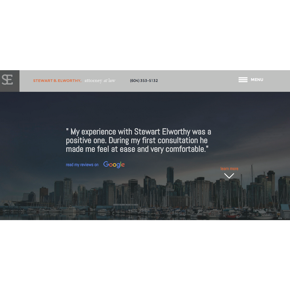 Stewart Elworthy | 585 16th St #201, West Vancouver, BC V7V 3R7, Canada | Phone: (604) 353-5132
