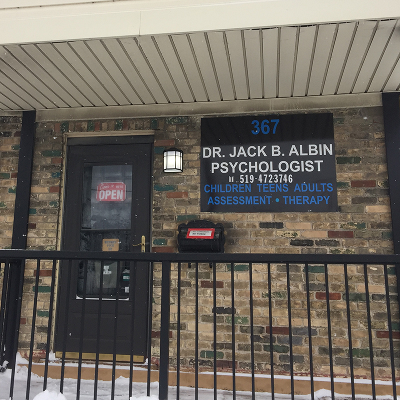 Dr Jack Albin Psychologist | 367 Springbank Dr, London, ON N6J 1G7, Canada | Phone: (519) 472-3746