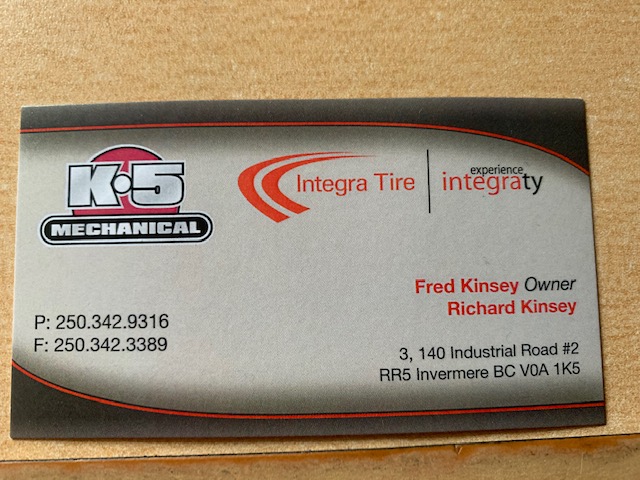 K-5 Mechanical | 140 Industrial 2 Rd, Invermere, BC V0A 1K5, Canada | Phone: (250) 342-9316