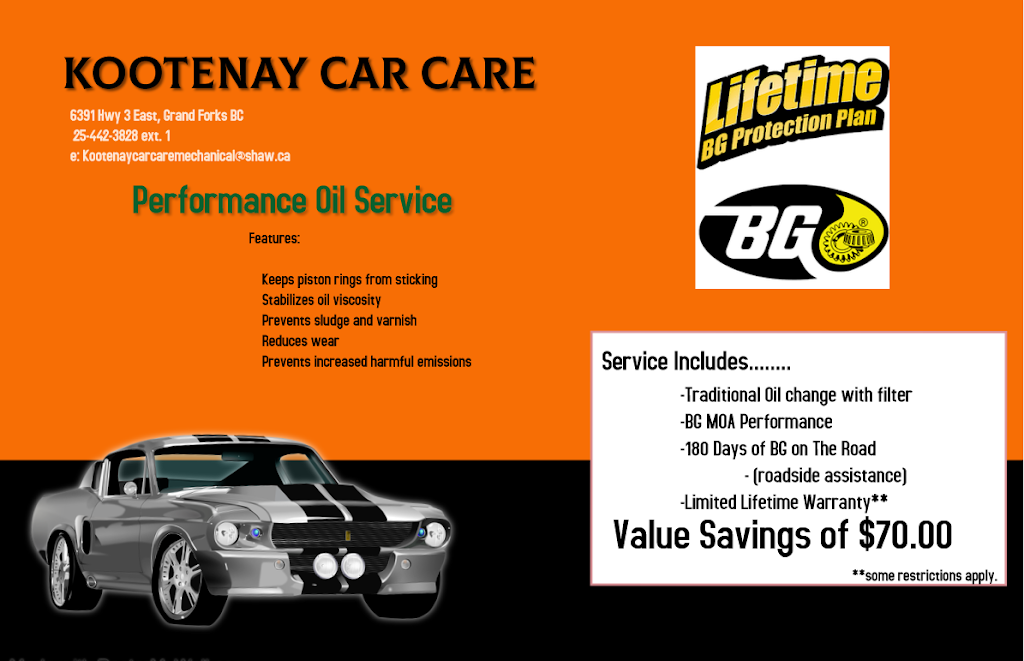 Kootenay Car Care Inc | 6391 BC-3, Grand Forks, BC V0H 1H9, Canada | Phone: (250) 442-3828