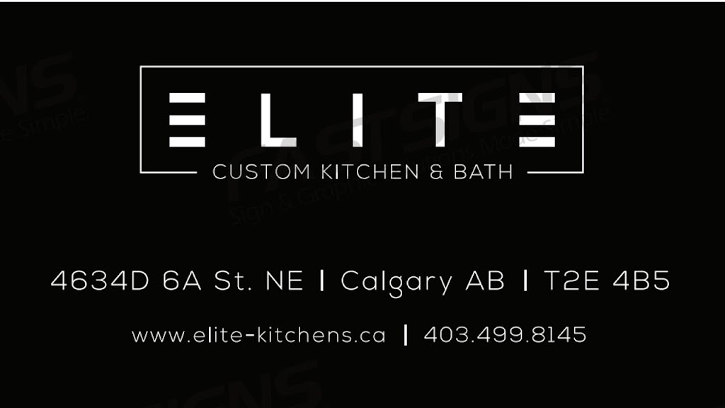 Elite Custom Kitchen and Bath | 4634 6a St NE, Calgary, AB T2E 4B5, Canada | Phone: (587) 437-9995