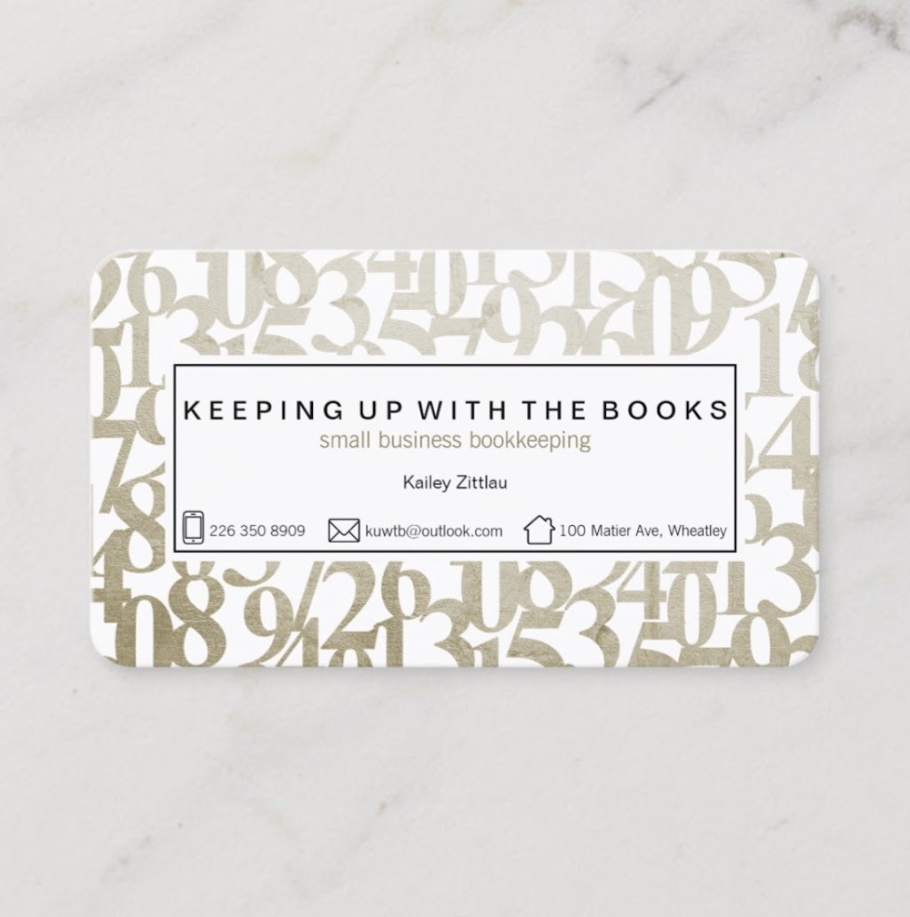Keeping Up with the Books | 100 Matier Ave, Wheatley, ON N0P 2P0, Canada | Phone: (226) 350-8909
