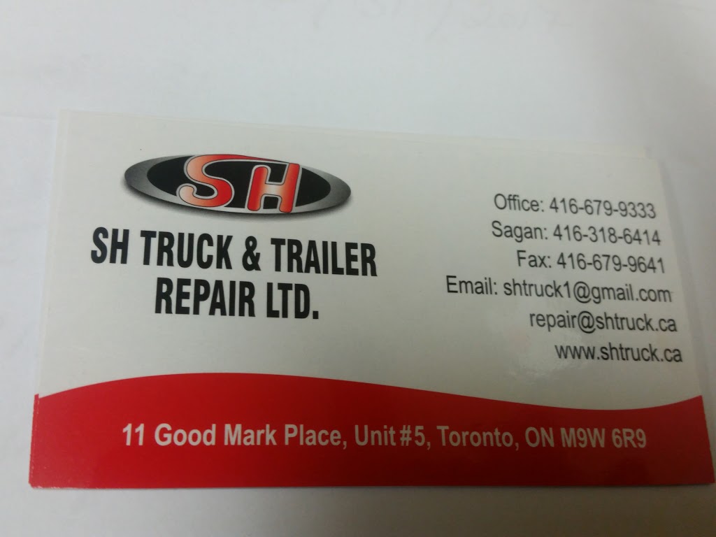 SH TRUCK & TRAILER REPAIR LTD. | 11 Goodmark Pl #5, Etobicoke, ON M9W 6R9, Canada | Phone: (416) 679-9333