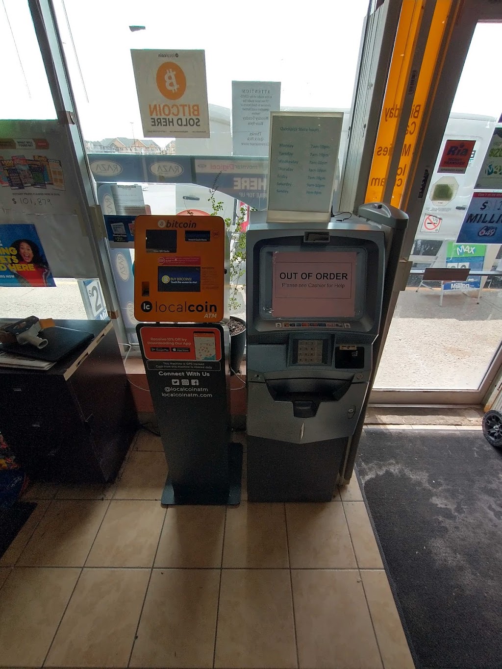 Localcoin Bitcoin ATM - Quick Pick | atm | 164 Sandalwood Pkwy E, Brampton, ON L6Z 3S4, Canada | 8774122646 OR +1 877-412-2646