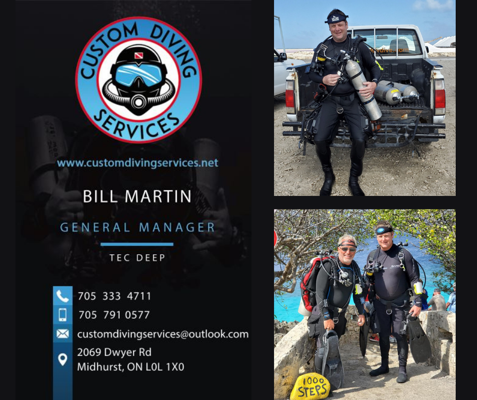 Custom Diving Services | 2069 Dwyer Rd, Midhurst, ON L0L 1X0, Canada | Phone: (705) 333-4711