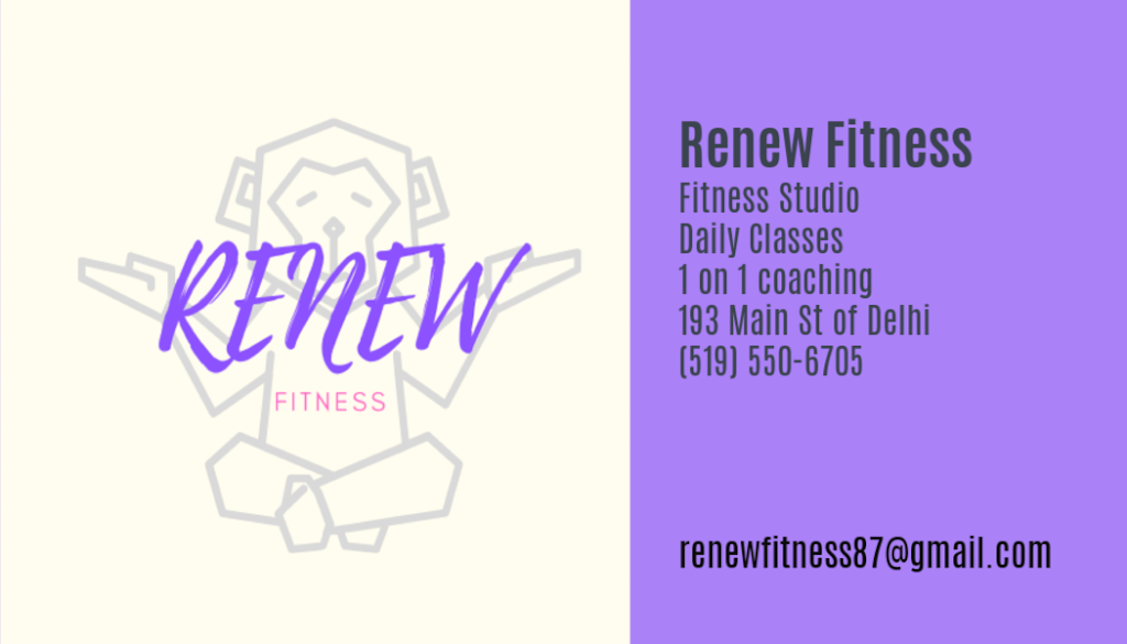 Renew Fitness | gym | 193 Main Street of Delhi, Delhi, ON N4B 2M3, Canada | 5195506705 OR +1 519-550-6705