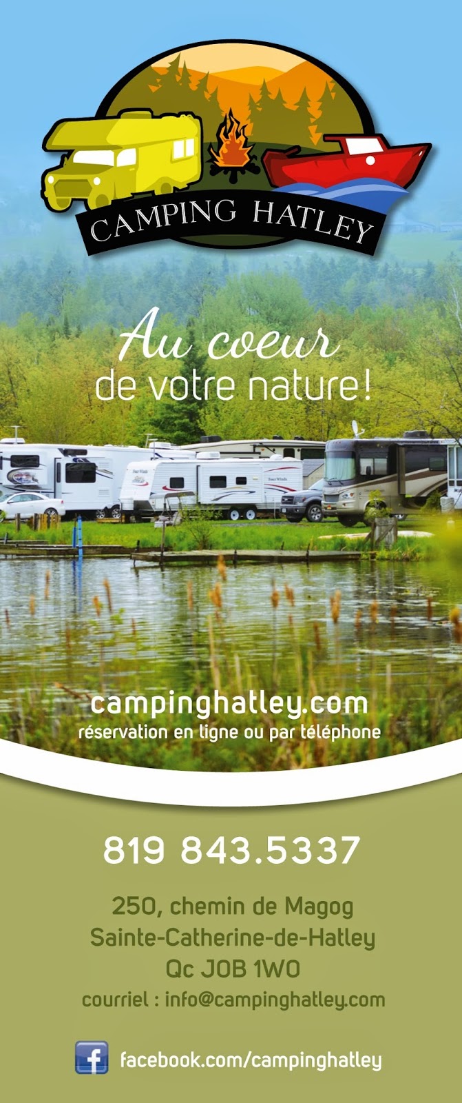 Camping Hatley | 250 chemin de Magog, Sainte-Catherine-de-Hatley, QC J0B 1W0, Canada | Phone: (819) 843-5337