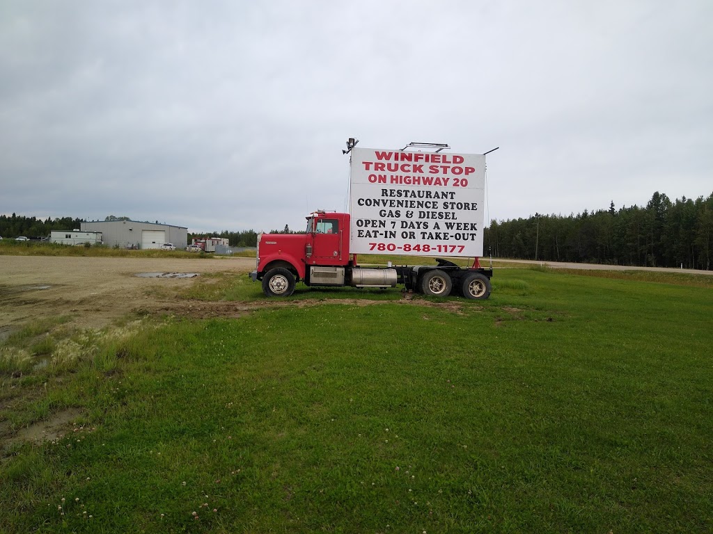 Winfield Truck Stop | AB-20, Winfield, AB T0C 2X0, Canada | Phone: (780) 848-1177