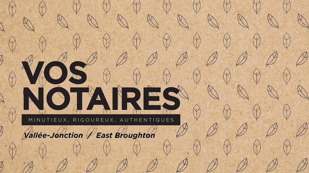 Notaires Vachon Delisle | 459 Av. du Collège, East Broughton, QC G0N 1G0, Canada | Phone: (418) 427-2424