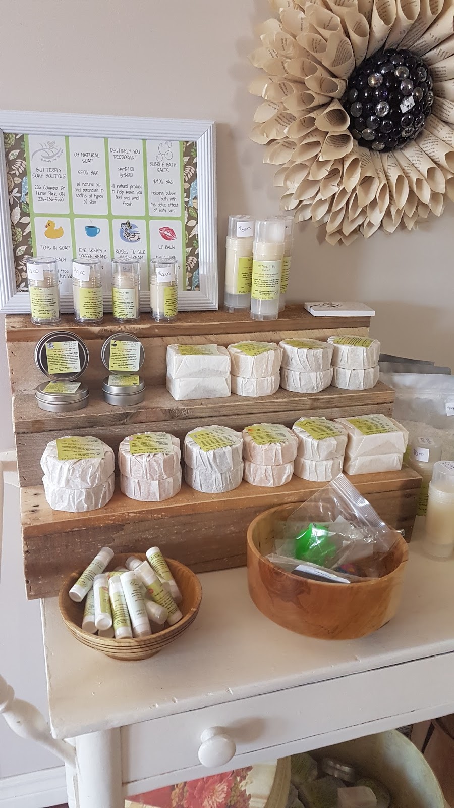 Butterfly Soap Boutique | 206 Columbia Dr, Huron Park, ON N0M 1Y0, Canada | Phone: (226) 236-5660
