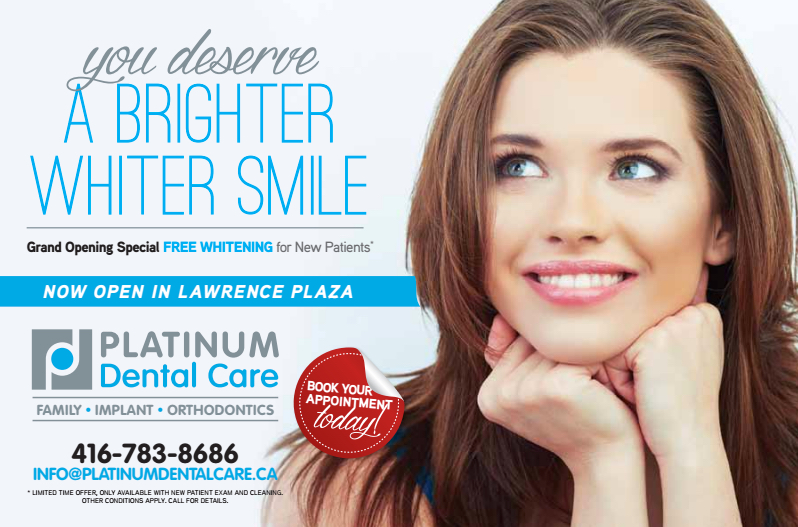 Platinum Dental Care | 496 Lawrence Ave West, # 30 B, Toronto, ON M6A 1A1, Canada | Phone: (416) 783-8686