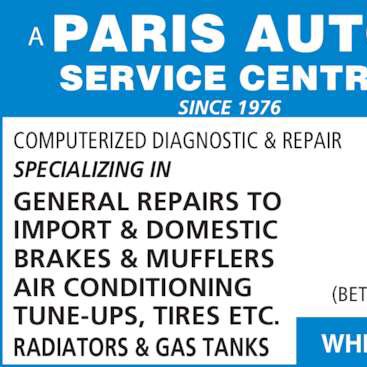 A Paris Auto Service Centre | 701 Dundas St E, Whitby, ON L1N 2J6, Canada | Phone: (905) 668-6662