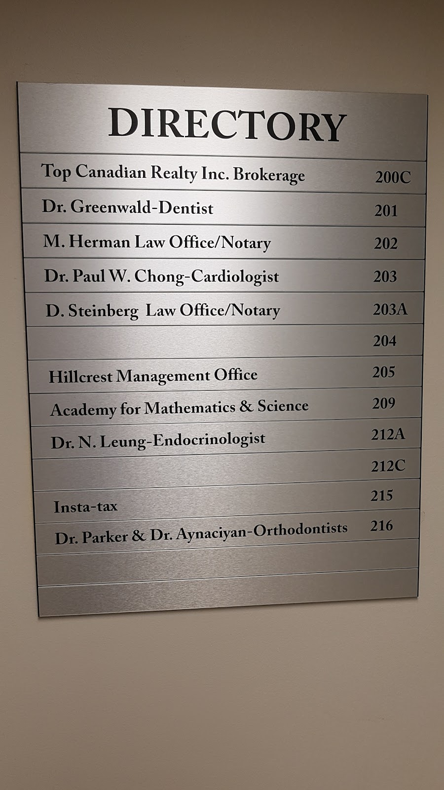 Dr Ernie Greenwald & Associates | 9350 Yonge St Suite 201, Richmond Hill, ON L4C 5G2, Canada | Phone: (905) 883-1334