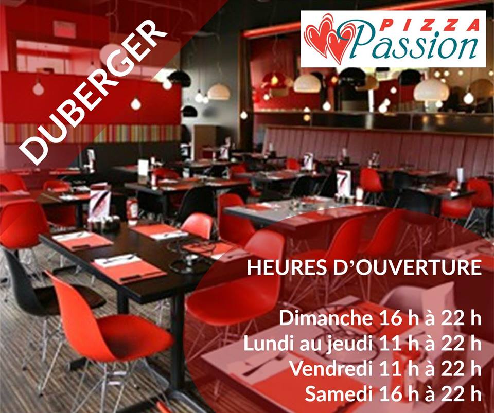 Pizza Passion Duberger | 1450 Boulevard Père-Lelièvre, Québec, QC G1M 1N9, Canada | Phone: (418) 781-2555