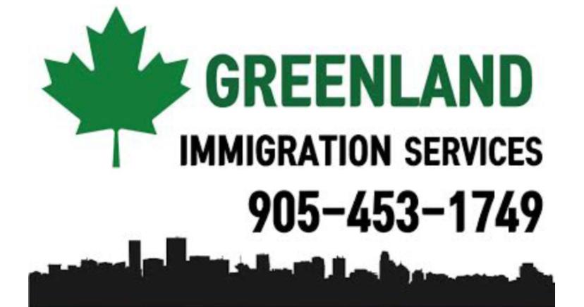 Greenland Immigration Services | 499 Ray Lawson Blvd #16, Brampton, ON L6Y 4E6, Canada | Phone: (905) 453-1749