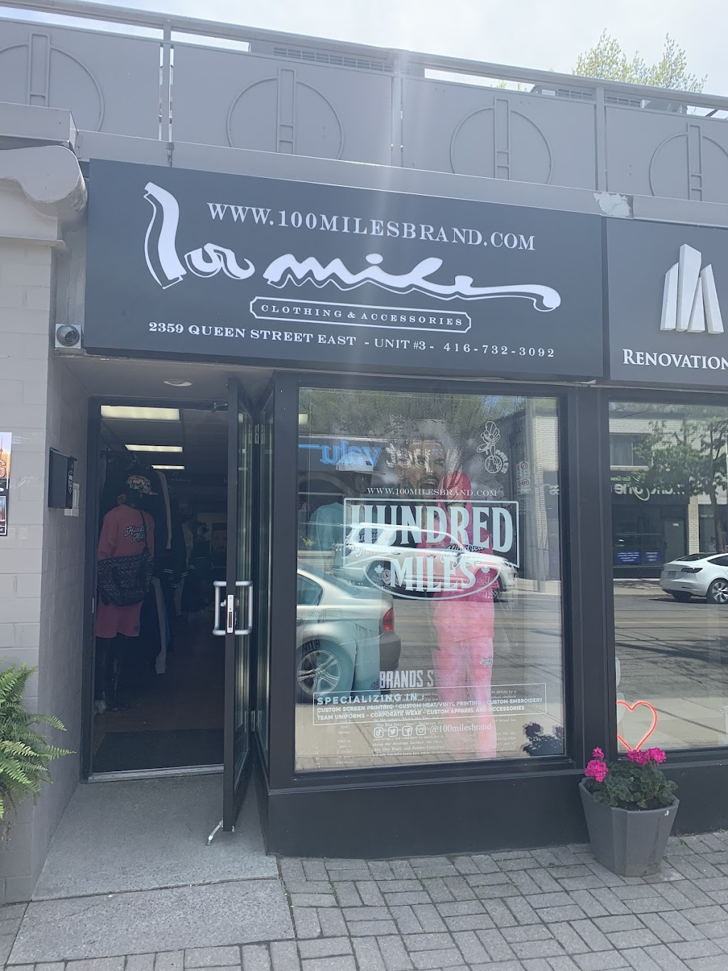 100 MILES BRAND | 2359 Queen St E Unit 3, Toronto, ON M4E 1H2, Canada | Phone: (416) 732-3092