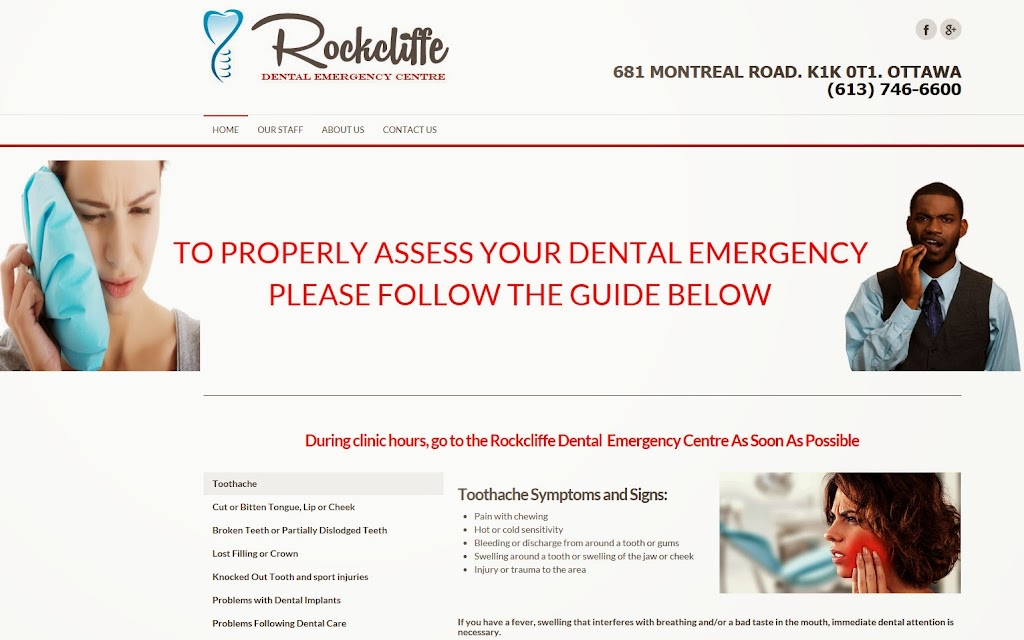 Dental Emergency Centre | 681 Montréal Rd, Ottawa, ON K1K 0T1, Canada | Phone: (613) 746-6600