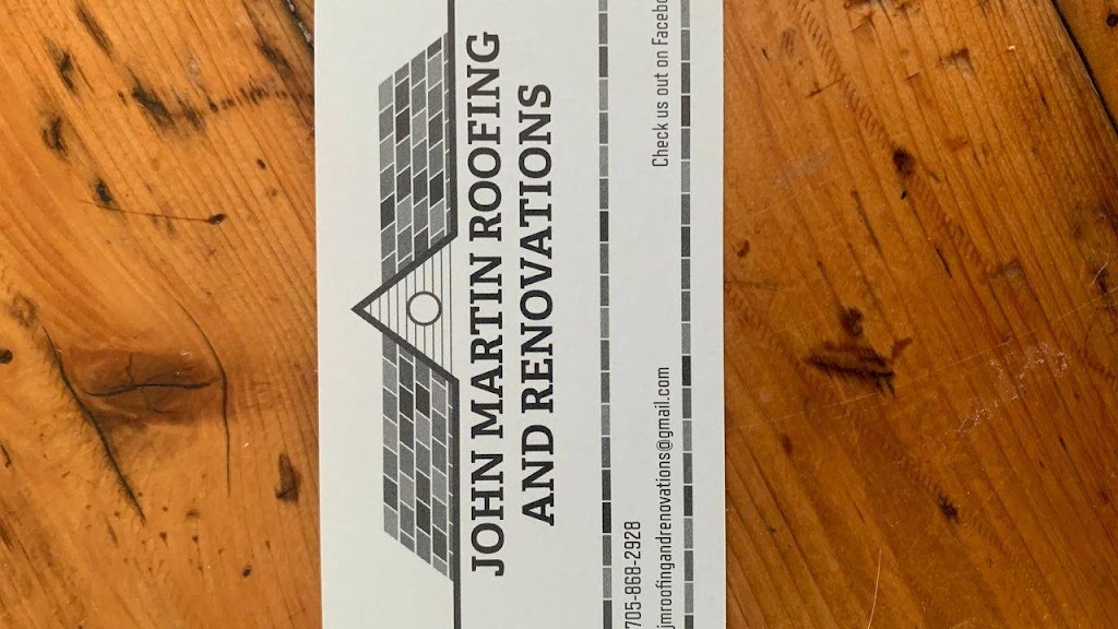John Martin roofing and renovations | 283 Douro 2nd Line, Douro-Dummer, ON K0L 2B0, Canada | Phone: (705) 868-2928