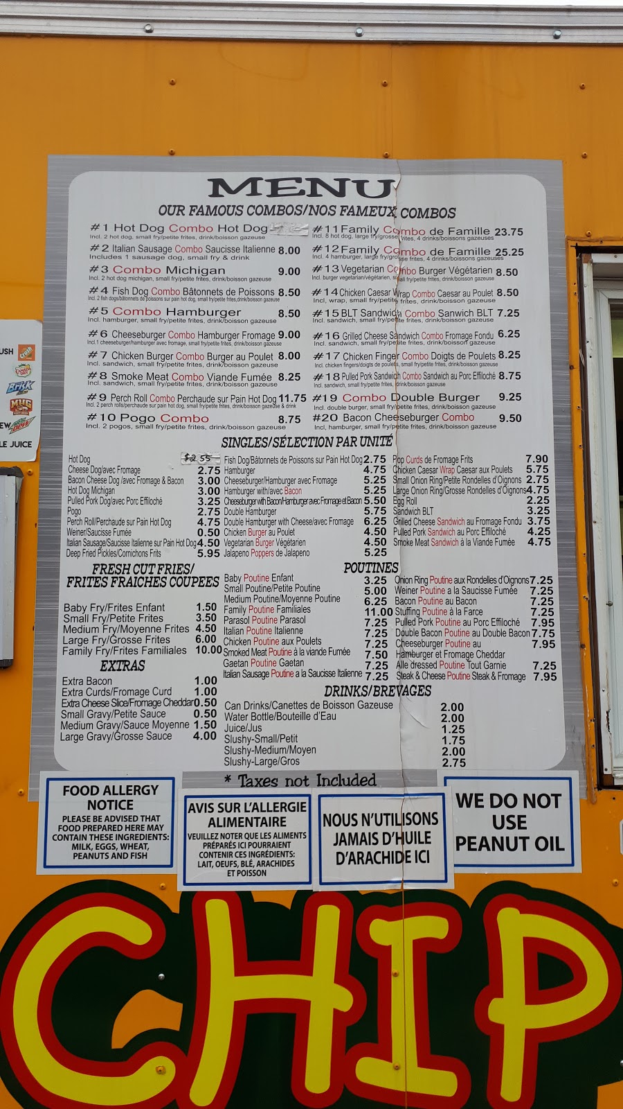 Gaetans Chip Stand | 843 Notre Dame St, Embrun, ON K0A 1W1, Canada | Phone: (613) 443-1414