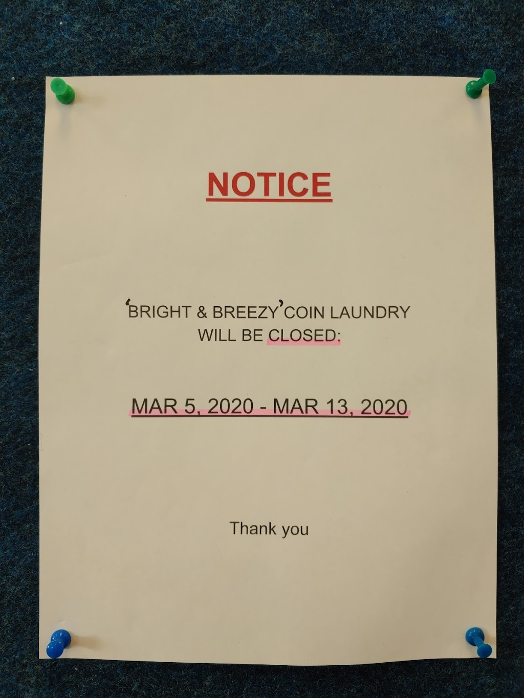 Bright & Breezy Coin Laundry | 15428 Fraser Hwy, Surrey, BC V3R 3P5, Canada | Phone: (604) 581-3074