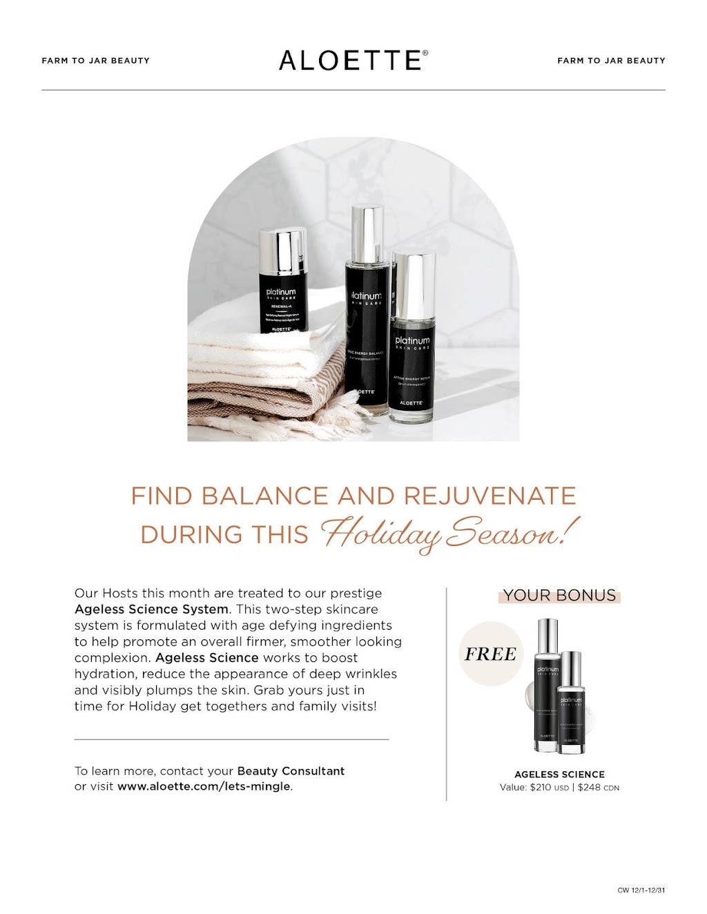 Aloette Cosmetics with Arlene Thurston | Waimea Cove, Winnipeg, MB R2V 4N7, Canada | Phone: (204) 229-7890
